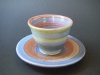 Banded Earthenware Cup and Saucer 2